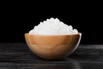 White sugar in a bowl