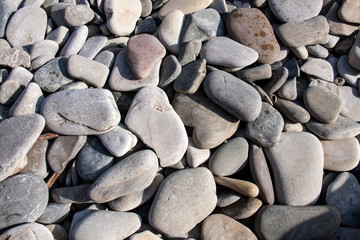 sea pebbles as a background close up