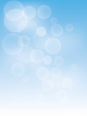 Abstract blue bokeh background