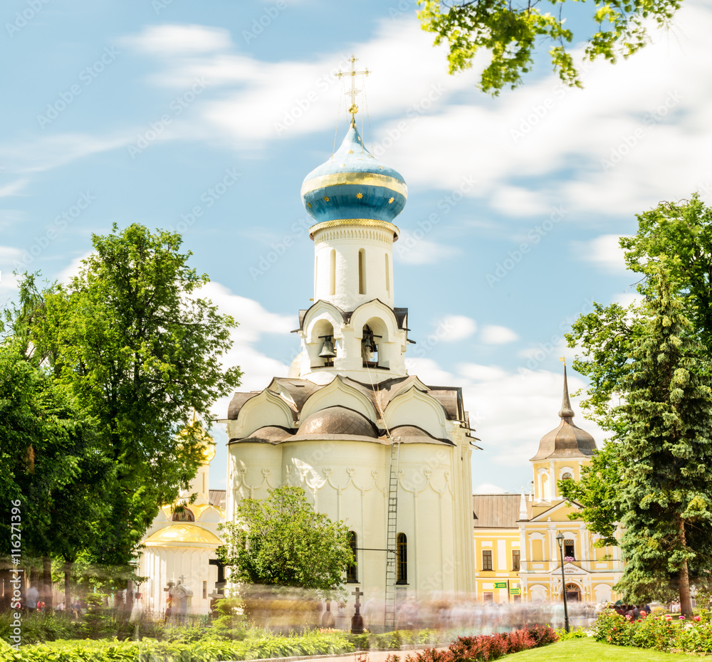 Wall mural Church Descent of the Holy Spirit. Trinity St. Sergius Lavra.