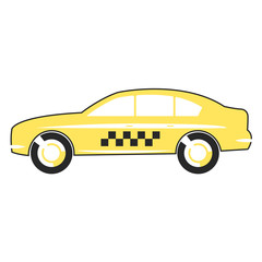 Taxi car flat design.