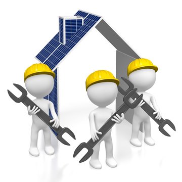 Solar panels assembly