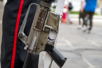Soldier with an M16