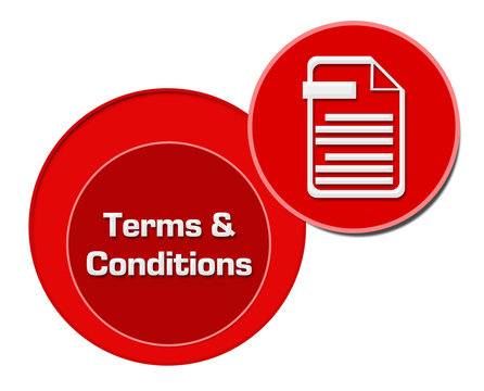 Terms And Conditions Red Circles 