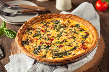Homemade Cheesy Egg Quiche for Brunch