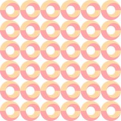 Seamless pattern of the original rings on a white background.
