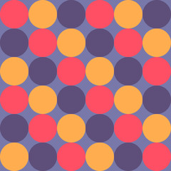 Bright seamless pattern of circles.