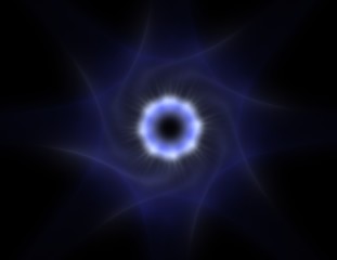 Geometry of Space series. Visually attractive backdrop made of conceptual grids curves and fractal elements suitable as element