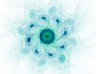 Geometry of Space series. Visually attractive backdrop made of conceptual grids curves and fractal elements suitable as element © Roman's portfolio