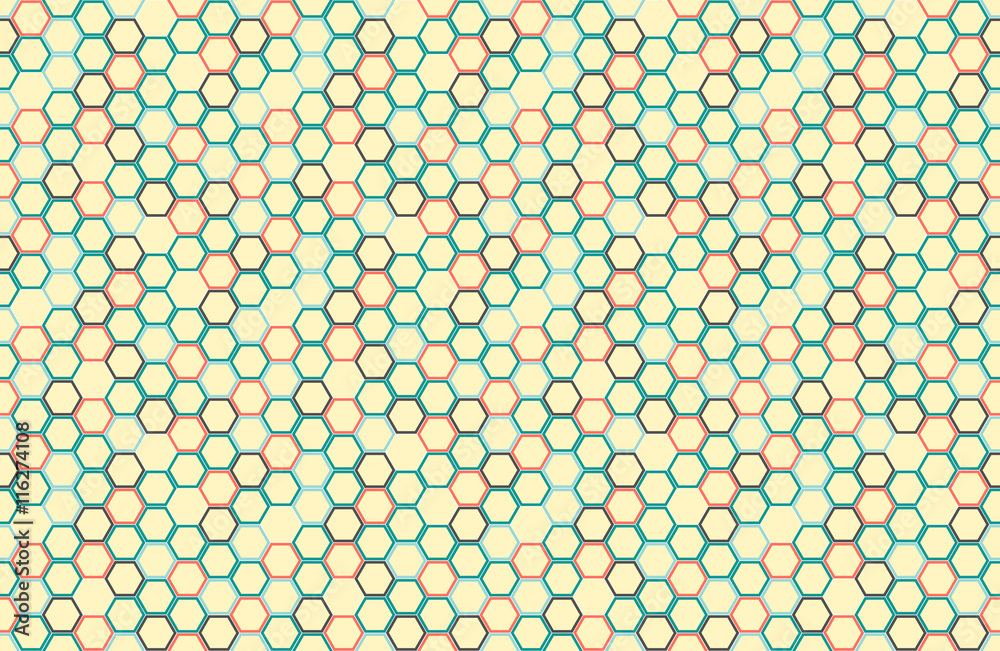 Canvas Prints bee honey comb pattern. honeycomb seamless background. simple texture. hive bees wax illustration. v