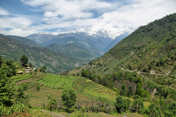 Mt Annapurna South in Nepal