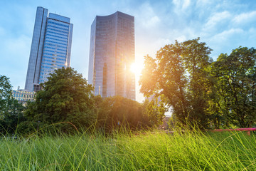 Obraz premium Bankenviertel Frankfurt