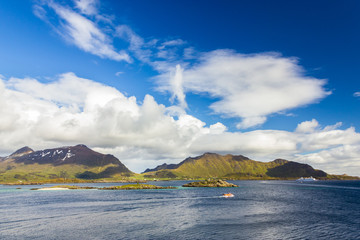 Beautiful view of Lofoten Islands in Norway