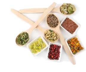 Natural flower and herb selection