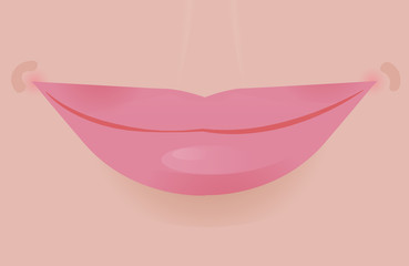 Glamour vector lip icon