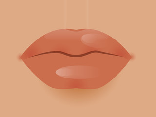 Glamour vector lip icon
