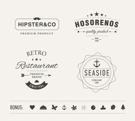 Retro Vintage Insignia or Logotype.