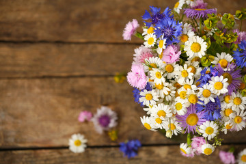 Wildflower bouquet, closeup