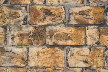 Rustic brick pattern flooring