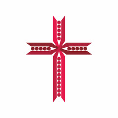 Church logo. Christian symbol. Cross.
