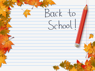 Back to school vector background