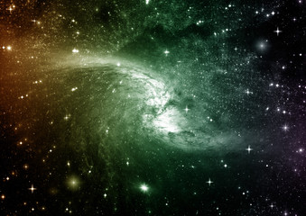 Naklejka premium galaxy in a free space