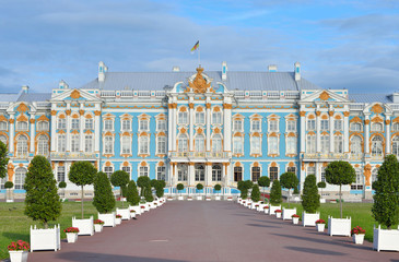 Catherine Palace in Tsarskoe Selo.