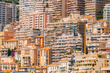 Monaco, Monte Carlo Architecture Background. Many Houses, Building