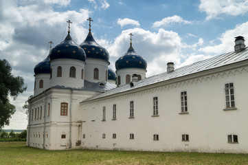 View of the Yuriev monastery, Novgorod region,Russia.