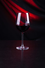 Red wine glass