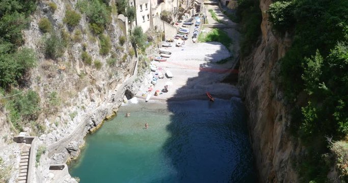 Fiordo di Furore Beach in Amalfi Coast, Italy
