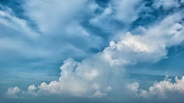 Video 1080p - Picturesque sky with clouds. Timelapse