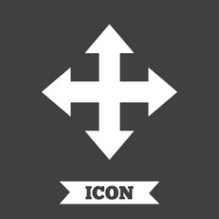 Fullscreen sign icon. Arrows symbol.