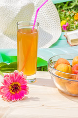 Relax in the garden on a sunny summer day