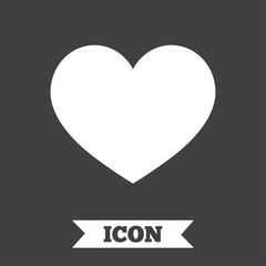 Love icon. Heart sign symbol.