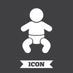 Baby infant sign icon. Toddler boy symbol.