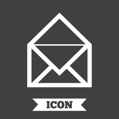 Mail icon. Envelope symbol. Message sign.