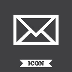 Mail icon. Envelope symbol. Message sign.