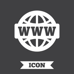 WWW sign icon. World wide web symbol.