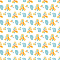 Seamless Floral Pattern for Patchwork