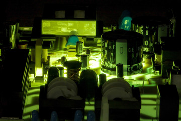 electric power source circuit board, abstract image visual
