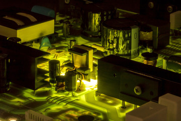 electric power source circuit board, abstract image visual