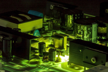 electric power source circuit board, abstract image visual