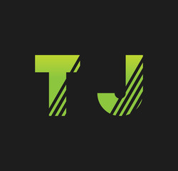 tj initial green with strip