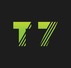 t7 initial green with strip