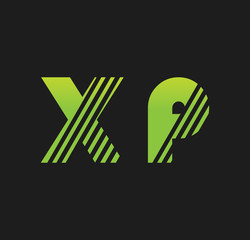 xp initial green with strip