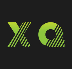 xq initial green with strip