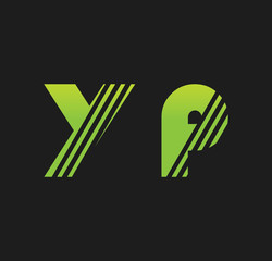 yp initial green with strip