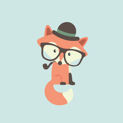 Cute fox cartoon
