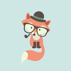 Cute fox cartoon
